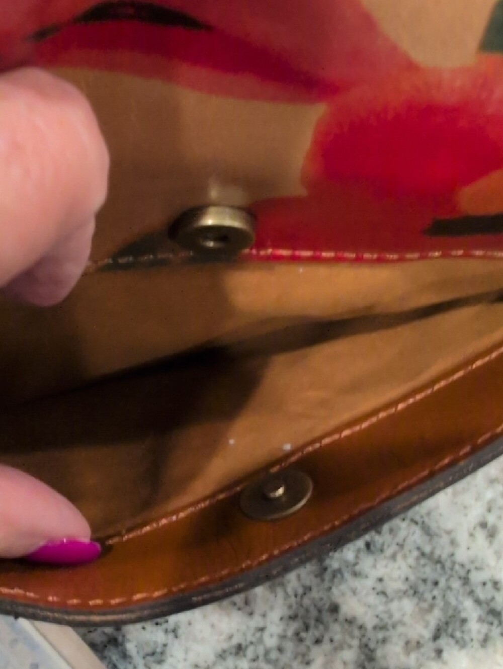 Patricia Nash Avellino Floral Leather Crossbody Bag - Picture 10 of 13